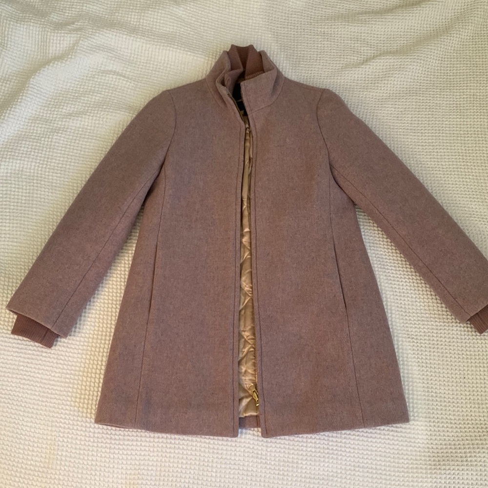 Petite Lodge coat in Italian stadium-cloth wool
